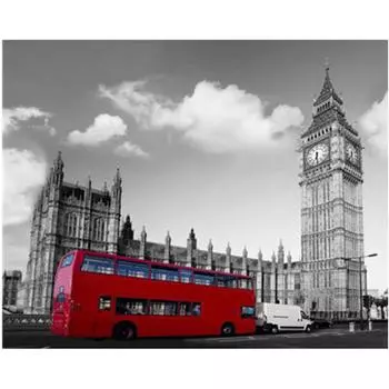 Полный 5D Diy Алмазная картина Вид на город Мозаика Алмазная вышивка Крестом Домашний декор Ручная работа 20x30cm