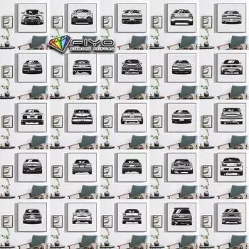 Полный 5D Diy Алмазная картина Вид сзади Всемирно известный автомобиль 5D Алмазная картина Full Round 30X30CM