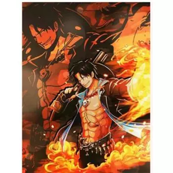 Полный 5D Diy Алмазная картина «Воин в огне» Вышивка крестом Домашний декор Подарок ручной работы 25x30cm