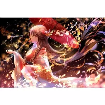 Полный 5D Diy Алмазная картина Волшебная девочка мультфильм Вышивка крестом Домашний декор Подарок ручной работы 25x30cm