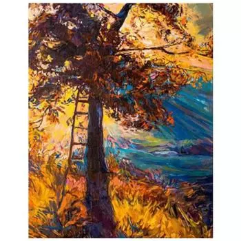 Полный 5D Diy Алмазная картина Высокое дерево Вышивка Крестом Домашний декор Ручной подарок Подарок 20X25CM
