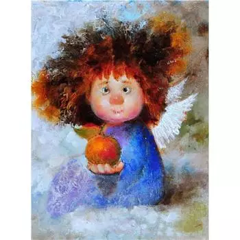 Полный 5D Diy Алмазная картина «Выстрел в голову» ребенок Яблоко Вышивка крестом Домашний декор Подарок ручной работы 25x30cm