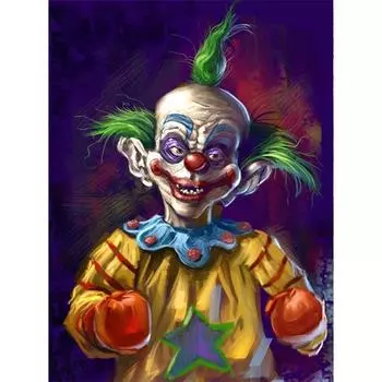 Полный 5D DIY Алмазная картина Забавный клоун Алмазная вышивка Мозаика Наборы вышивки крестом Домашний декор Подарки ручной работы Round 20x30cm