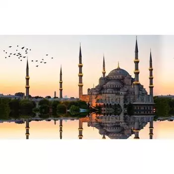 Полный 5D DIY Алмазная картина Замок Пейзаж Алмазная вышивка Мозаика Наборы вышивки крестом Домашний декор Подарки ручной работы Round 20x30cm