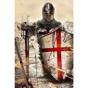 Полный 5D Diy Алмазная картина Железный воин Алмазная вышивка Полный лежал вышивка крестом Домашний декор Подарок ручной работы 20x30cm