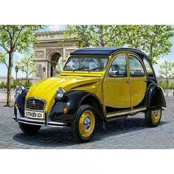 Полный 5D Diy Алмазная картина Желтый автомобиль Алмазная вышивка Полный набор аниме Наборы для вышивки крестом Домашний декор Подарок ручной работы Round 20x30cm