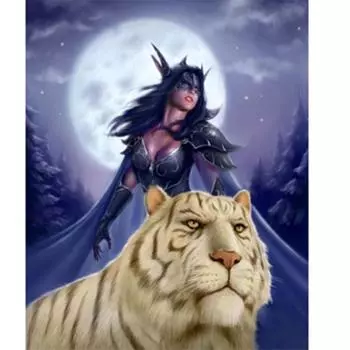 Полный 5D Diy Алмазная картина Женщина в маске Алмазная вышивка Крестом Домашний декор Подарок ручной работы 25x30cm