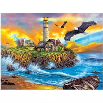 Полный 5D Diy Алмазная картина Живописный остров Алмазная вышивка Крестом Домашний декор Подарок ручной работы 25x30cm