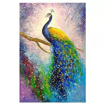 Полный 5D Diy Алмазная картина Животное Павлин Вышивка Крестом Домашний Декор Ручной Подарок 40X50CM