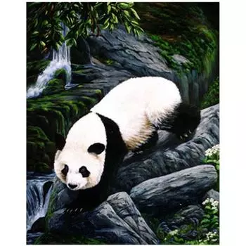 Полный 5D Diy Алмазная картина животных Панда Алмазная вышивка Крест Стежок Главная Декор Ручной подарок 25x30cm