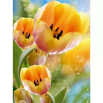Полный 5D Diy Алмазная картина Золотой Нарцисс Вышивка Крестом Домашний Декор Ручной Подарок 25x30cm