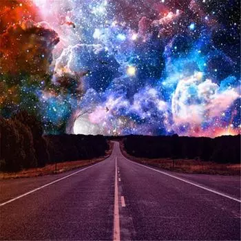 Полный 5D Diy Алмазная картина Звездное небо пейзажи Вышивка крестиком Домашний декор Подарок ручной работы 25x25cm