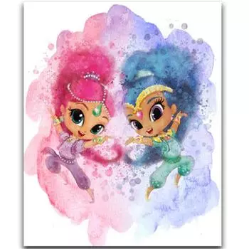 Полный 5D Diy алмазная живопись анимированные персонажи Алмазная вышивка полный набор аниме наборы для вышивки крестом домашний декор подарок ручной работы Round 20x30cm