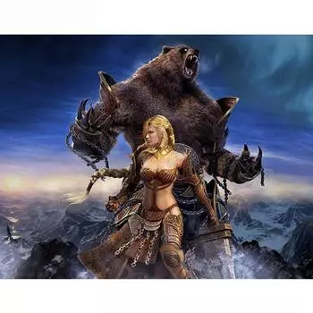 Полный 5D Diy алмазная живопись Красавица и чудовище Алмазная вышивка полная вышивка крестиком домашний декор подарок ручной работы 20x30cm