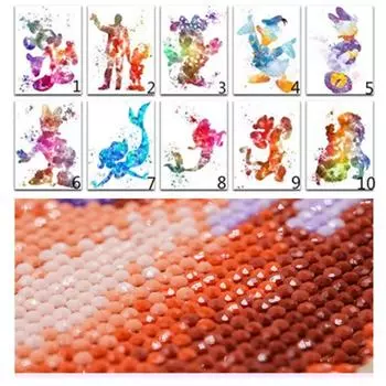 Полный 5D Diy алмазная живопись мультфильм аниме Алмазная вышивка полный набор аниме для вышивки крестом домашний декор подарок ручной работы 20x30cm