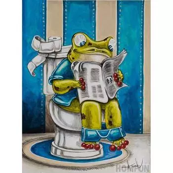 Полный 5D Diy алмазная живопись мультфильм лягушка Алмазная вышивка полный набор аниме наборы для вышивки крестом домашний декор подарок ручной работы Round 20x30cm