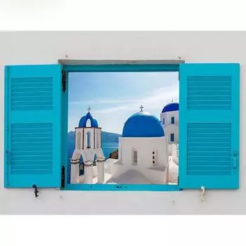 Полный 5D DIY алмазная живопись замок пейзаж за окном Алмазная вышивка наборы мозаики вышивка крестом домашний декор подарки ручной работы Round 20x30cm