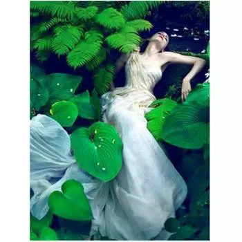 Полный 5D Diy Бриллиант Живопись Цветы красота Вышивка Крестиком Домашний декор Ручной работы Подарок 25x30cm