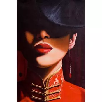 Полная 5D Diy Алмазная Картина Дымчатая Женщина Вышивка Крестом Домашний Декор Ручной Работы Подарок 25x30cm