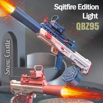 Полный электрический пистолет для хранения огненной воды, портативный детский летний пляжный уличный бой, фэнтезийные игрушки для мальчиков и детей blue B