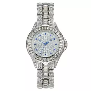 Полный бриллиант Мода Gypsy женские часы женские часы кварцевые часы женские часы серебряный