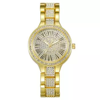 Полный бриллиант мода римские цыганские женские часы женские часы браслет кварцевые часы серебряный