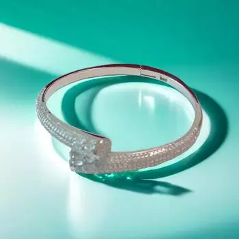 Полный бриллиантовый браслет, супер изысканный и модный, импортный изысканный и красочный подарочный браслет 18 карат