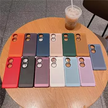 Полный чехол для рассеивания тепла с пленкой для объектива для Huawei P60 P50 P50E P40 Art Pro, дышащая охлаждающая сетка, жесткий корпус из ПК P40 чёрный