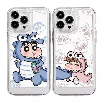 Полный чехол Space Case XX08 XX09 для iPhone Galaxy с изображением динозавра Crayon Shin-chan