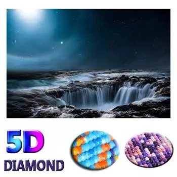 Полный DIY 5D Алмазная мозаика водопад пейзаж узоры ручной работы алмазная живопись вышивка крестом 20X30CM