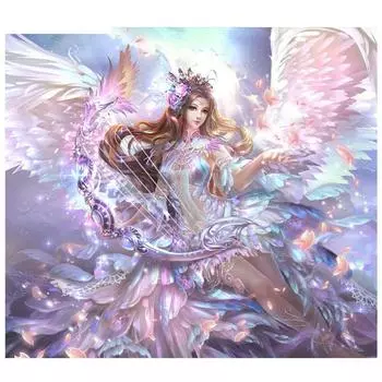 Полный дрель 5D Diy Алмазная картина Мультфильм горничная Вышивка Крестом Домашний декор Подарок ручной работы 25x25cm