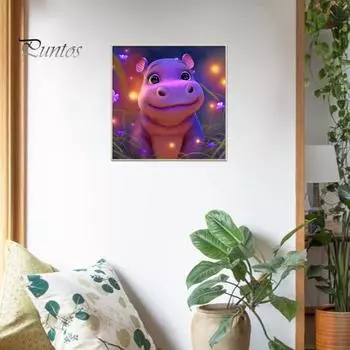 Полный дрель 5D набор для рисования стразами яркий цвет сверкающая тема животного тема для начинающих горный хрусталь живопись художественное ремесло орнамент A