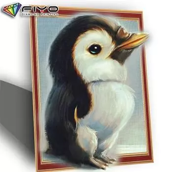 Полный дрель алмазная живопись Пингвин Алмазная вышивка крестиком животное Алмазная мозаика рукоделие художественный декор для дома Full Round 20X30CM