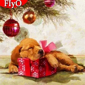 Полный дрель алмазная живопись собака набор стразов распродажа 5D DIY Алмазная вышивка животных мозаика рукоделие Рождественский подарок искусство Full Round 30x30CM