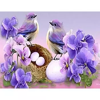 Полный дрель DIY 5D Алмазная картина Цветок Животное Птица Домашнее украшение Вышивка крестом 20X30CM