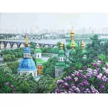 Полный дрель DIY 5D Алмазный замок пейзаж картина домашний декор вышивка крестом картина 20X30CM
