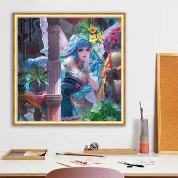 Полный дрель круглый мультфильм 5D Алмазная картина Алмазная вышивка крестиком Алмазные аксессуары 30x30CM