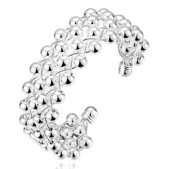 Полный гладкий браслет из бусин для женщин и мужчин, свадебных помолвок, модных украшений для вечеринок