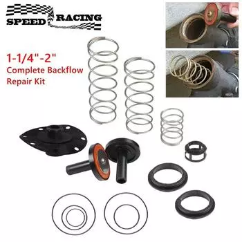 Полный комплект для ремонта обратного потока 1-1/4 -2 , подходит для Zurn Wilkins 975XL/975XL2, встроенный комплект для ремонта компонентов устройства предотвращения обратного потока чёрный