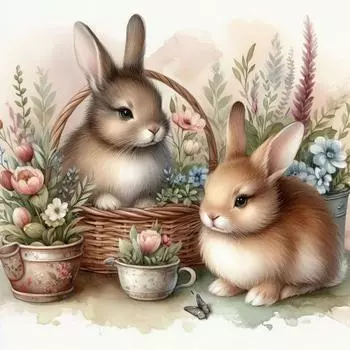 Полный комплект для вышивки крестиком из эко-хлопка 11CT с принтом животных 1