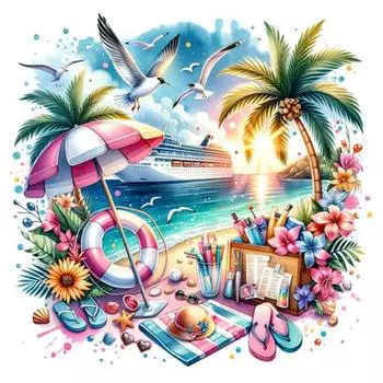 Полный комплект для вышивки крестиком из эко-хлопка 11CT с принтом животных 3