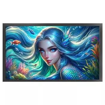 Полный комплект для вышивки крестиком из эко-хлопка 11CT Printed Princess 3