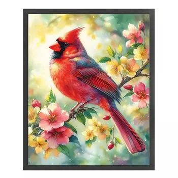 Полный комплект для вышивки крестом из эко-хлопка 11CT с принтом птиц 1