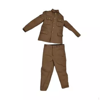 Полный комплект из 2 предметов униформы в масштабе 1/6, миниатюрная одежда для 12-дюймовых фигурок