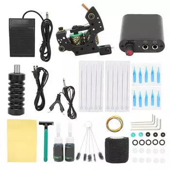 Полный комплект машинки для татуировки Профессиональные катушки для татуировки Комплект машинки для макияжа Татуировка Поставка US Plug