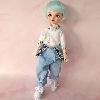 Полный комплект шеститочечного ребенка мужского пола, 22 сустава, замена глаз, замена волос, маленький Zhengtai 28 см 30CM