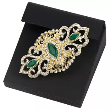 Полный кристалл женская брошь золотого цвета брошь свадебные украшения цветок брошь красный