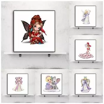 Полный круг Алмазная картина вышивка крестом 5D ручная алмазная вышивка пейзаж животные мозаичный узор домашний декор стены Full Round 20x20CM