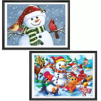 Полный круг алмазная живопись наборы для вышивки крестом 5D алмазная мозаика вышивка пейзаж животные мозаичный узор украшение дома DIY ручная работа Full Round 20x20CM