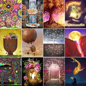 Полный круг алмазная живопись вышивка крестиком ремесло 5D Алмазная мозаика вышивка горный хрусталь мозаика подарок художественный комплект украшение дома Full Round 20x30CM